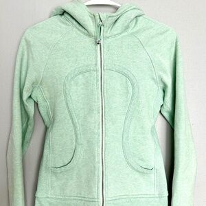 VINTAGE LULULEMON Heathered Scuba Hoodie - size 4 in “Mint Green”